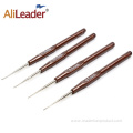 Multiple-size Brown Fine Crochet Hook Dreadlock Hook Needle